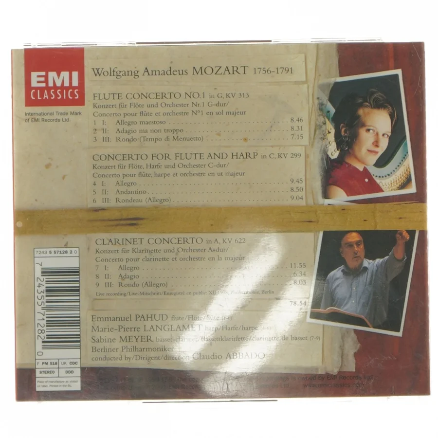 Mozart koncerter CD
