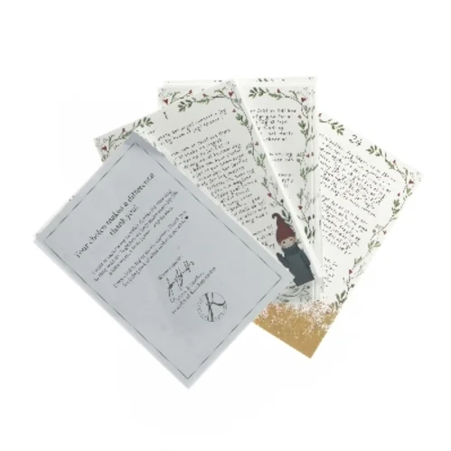 Kort med tekst fra Kunskapstavlan (str. 15,5x11 cm)