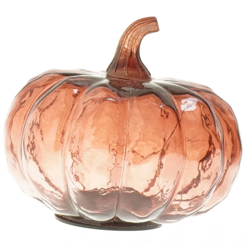 Dekorativ græskar formet lampe (str. 15x9 cm)