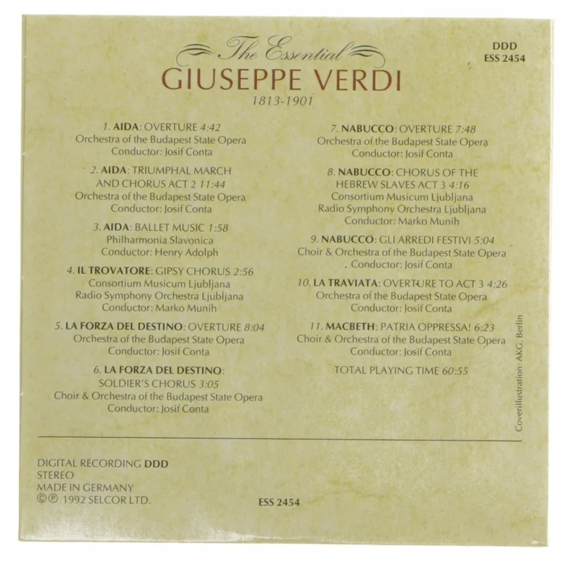 The Essential Verdi CD