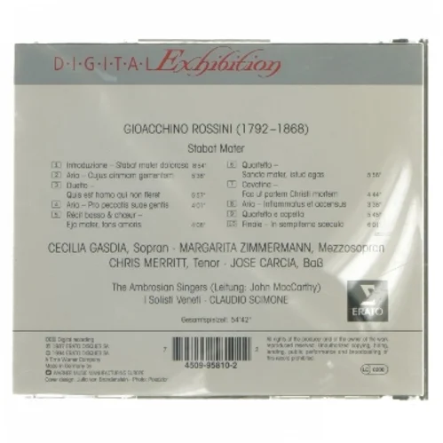 Rossini Stabat Mater CD fra Erato