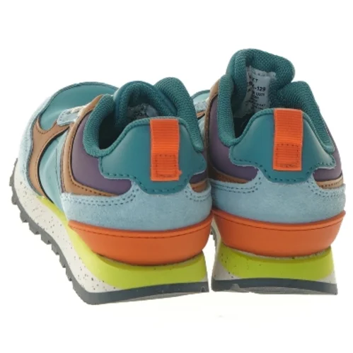 Børnesko i blå og brun fra Ortholite (str. 28 )