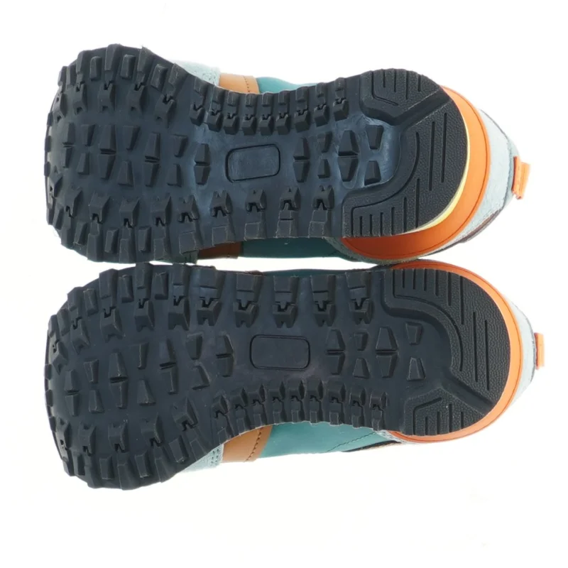 Børnesko i blå og brun fra Ortholite (str. 28 )