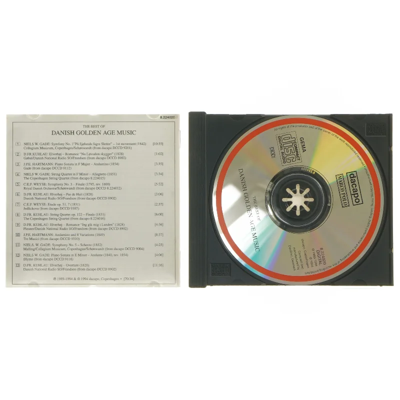 CD med dansk guldaldermusik