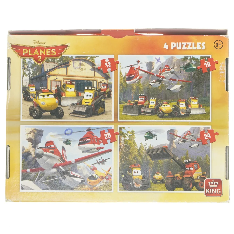Disney Planes 2 puslespil sæt fra Disney (str. 16, 12 20 og 24 brikker cm)