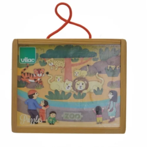 Savanne dyrepuslespil fra Vilac (str. 18x15 cm)