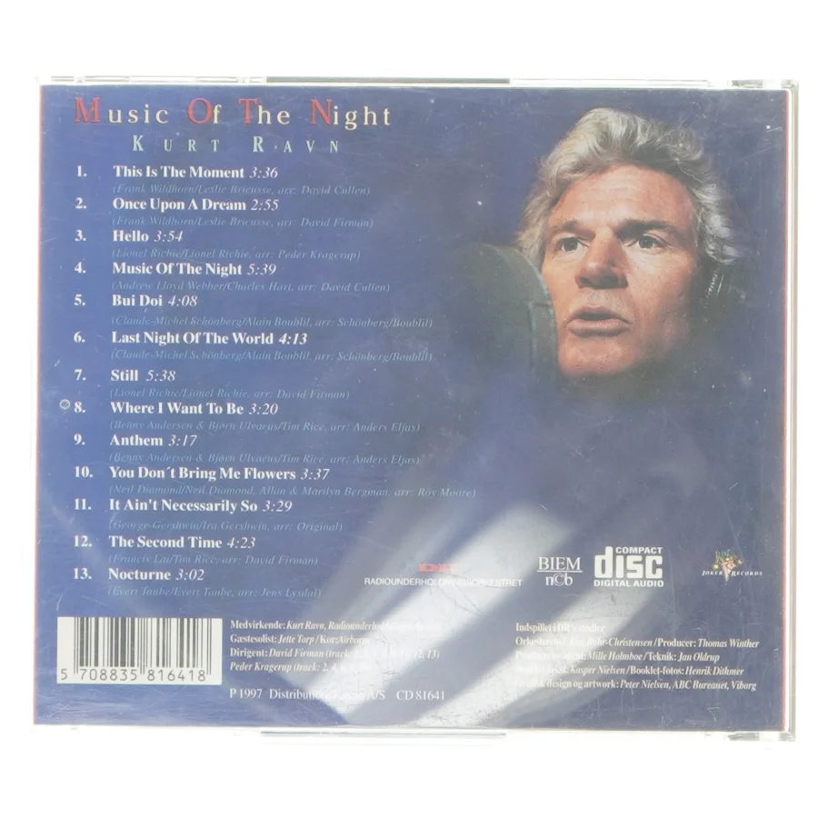 Kurt Ravn - Music Of The Night CD fra Joker Records