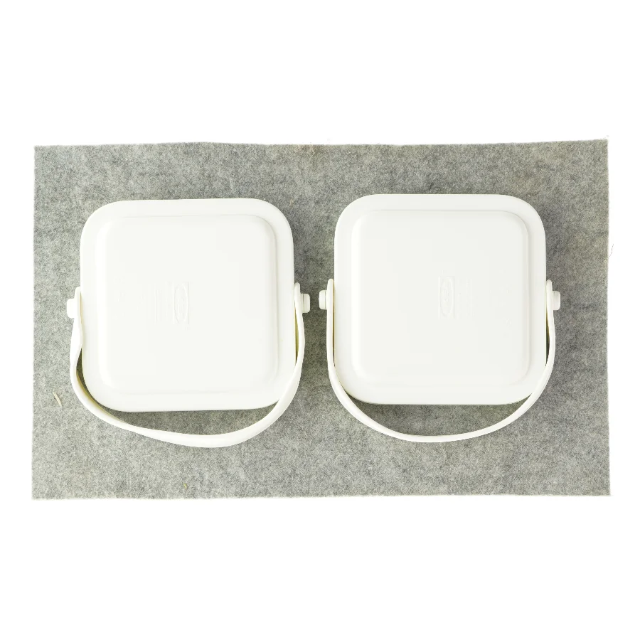 Køleelement plastkasser (2 stk) fra Ikea (str. LH 16x16x3 cm)