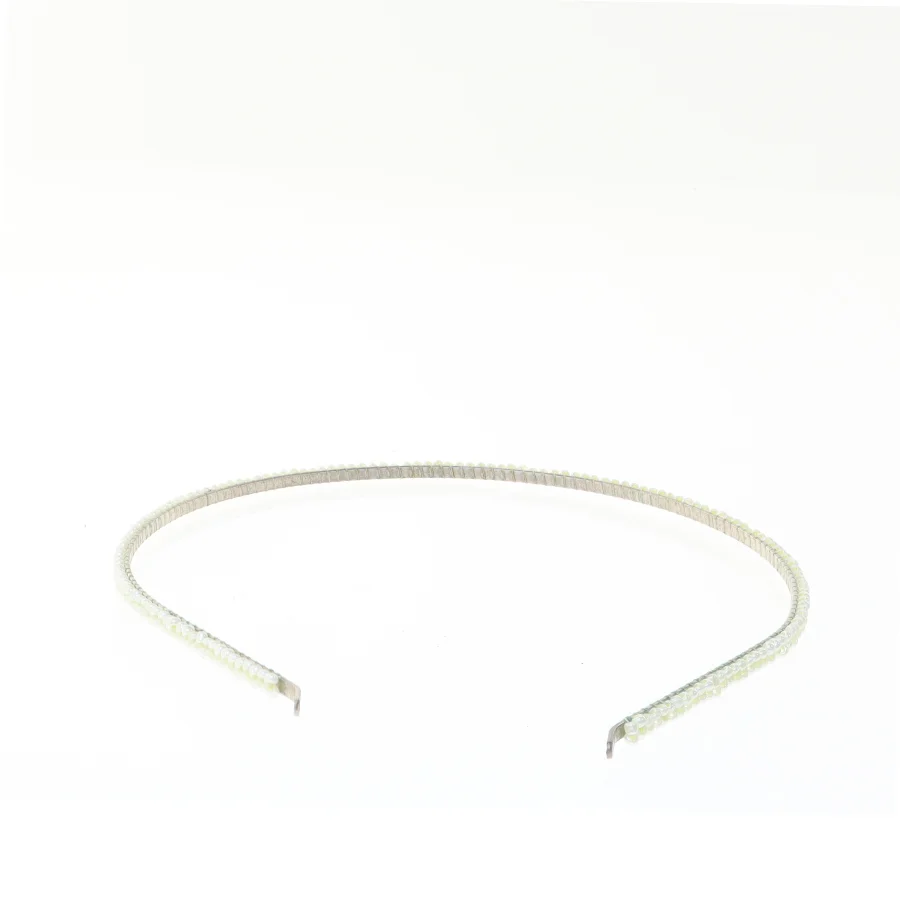 Hårbøjle med perler (str. 14 cm)