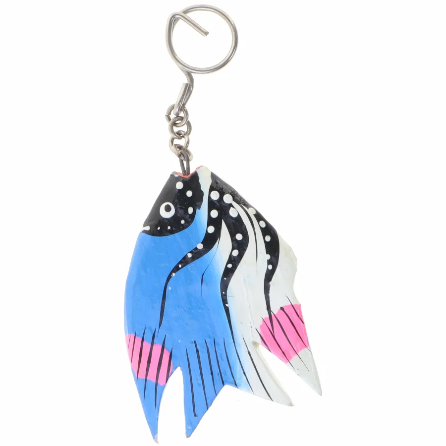 Nøglering med fiskeform (str. 14 x 6 cm)