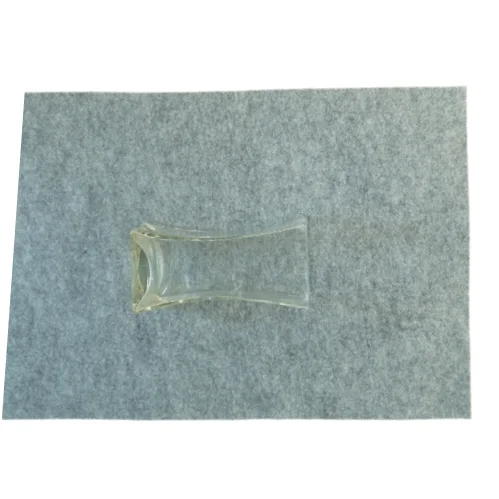 Gennemsigtig glasvase (str. 20 x 10 cm)