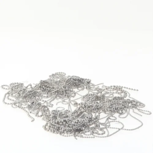 Sølvfarvede kuglekæder (str. 41 cm til 13 cm)