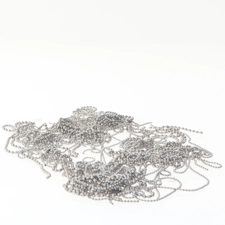 Sølvfarvede kuglekæder (str. 41 cm til 13 cm)