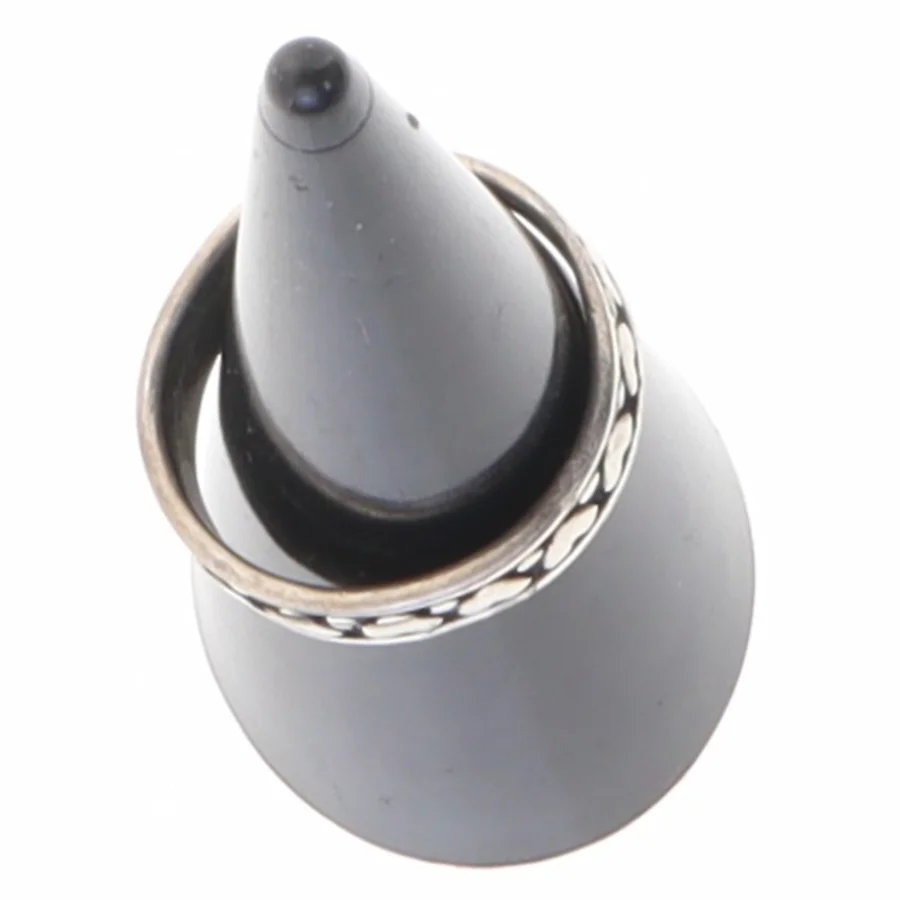 Sølvring med hjerter (str. Diameter 2 cm)