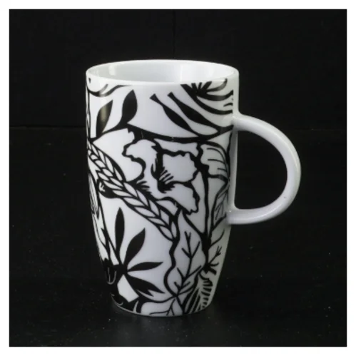 Sort-hvidt keramikkrus fra Søstrene Grene (str. 11 x 7 cm)