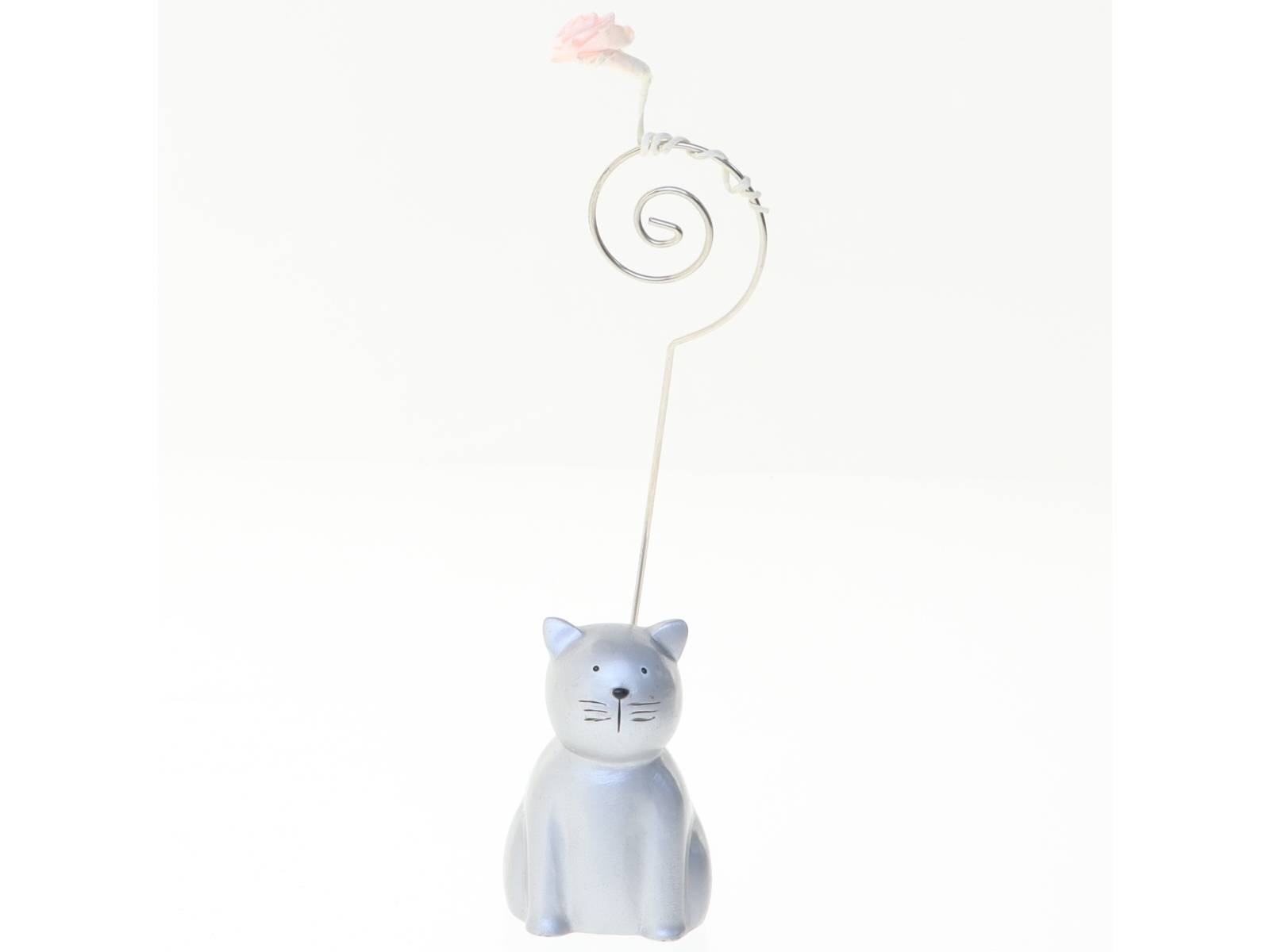 Blå kat figur note holder (str. 14 x 3 og en halv cm)
