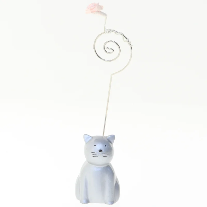 Blå kat figur note holder (str. 14 x 3 og en halv cm)