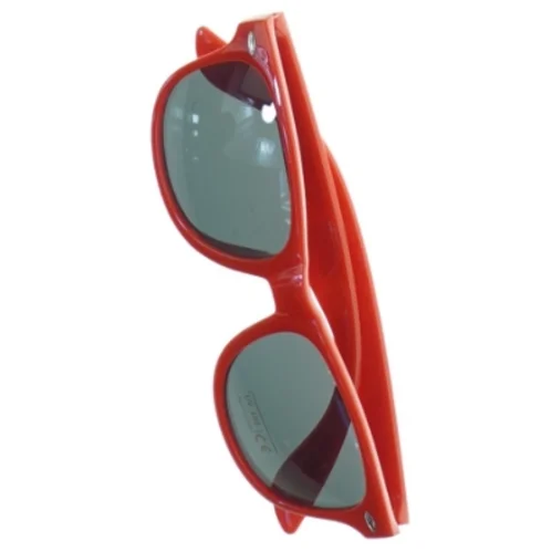 Røde solbriller (str. 14 x 5 cm)