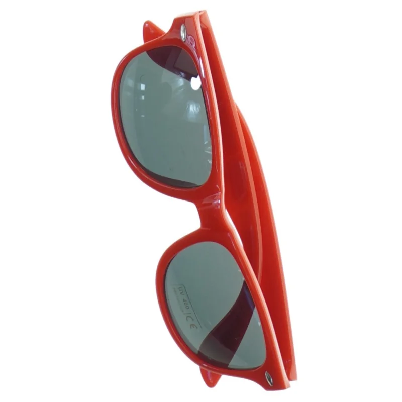 Røde solbriller (str. 14 x 5 cm)