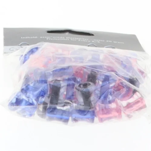 Assorterede plastperler fra Tiger (str. Pose 6 x 5 cm)