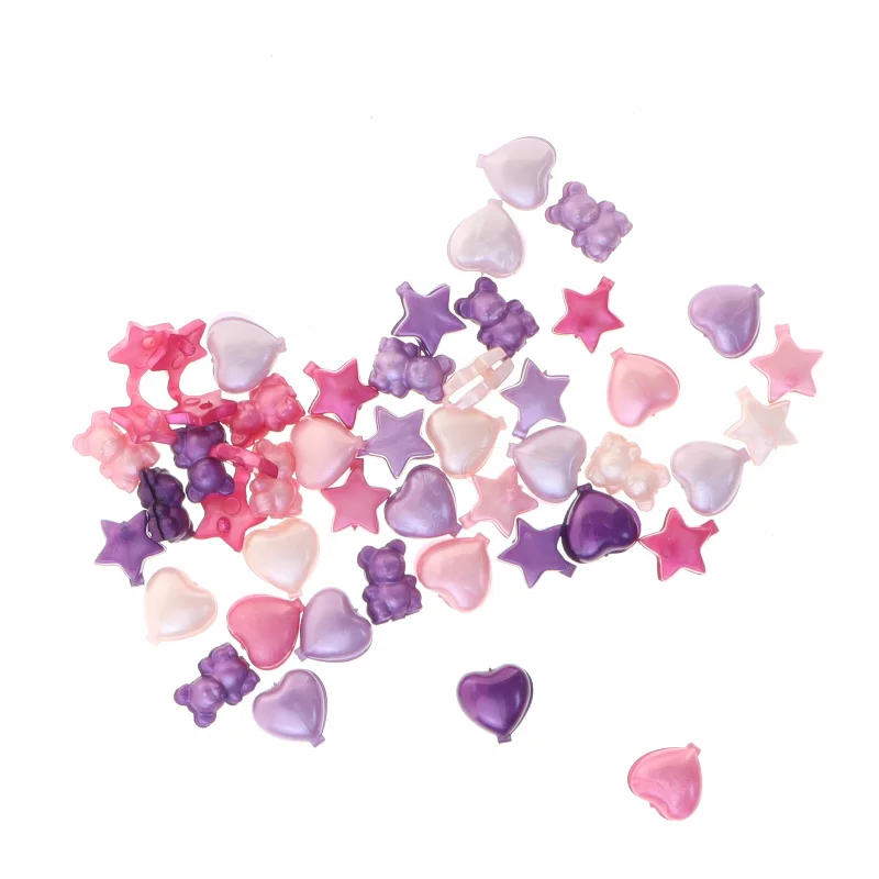 Diverse legetøjsperler (str. 1 x 1 cm)