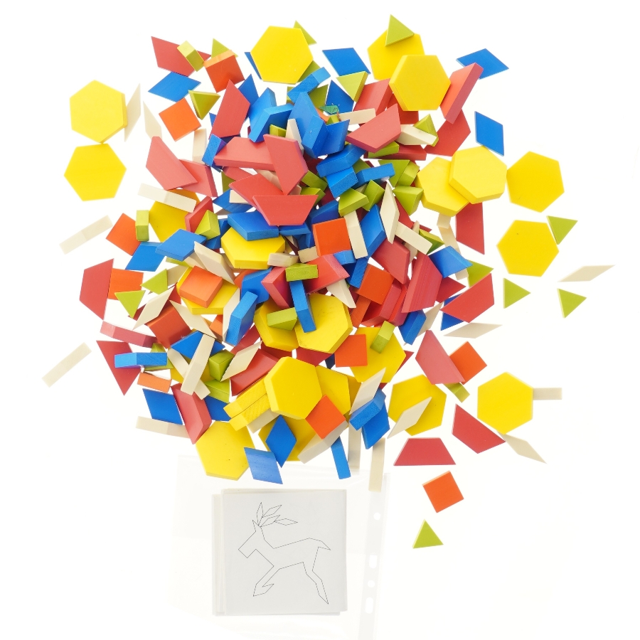 Geometriske træfigurer sæt (str. 1,16 kg cm)