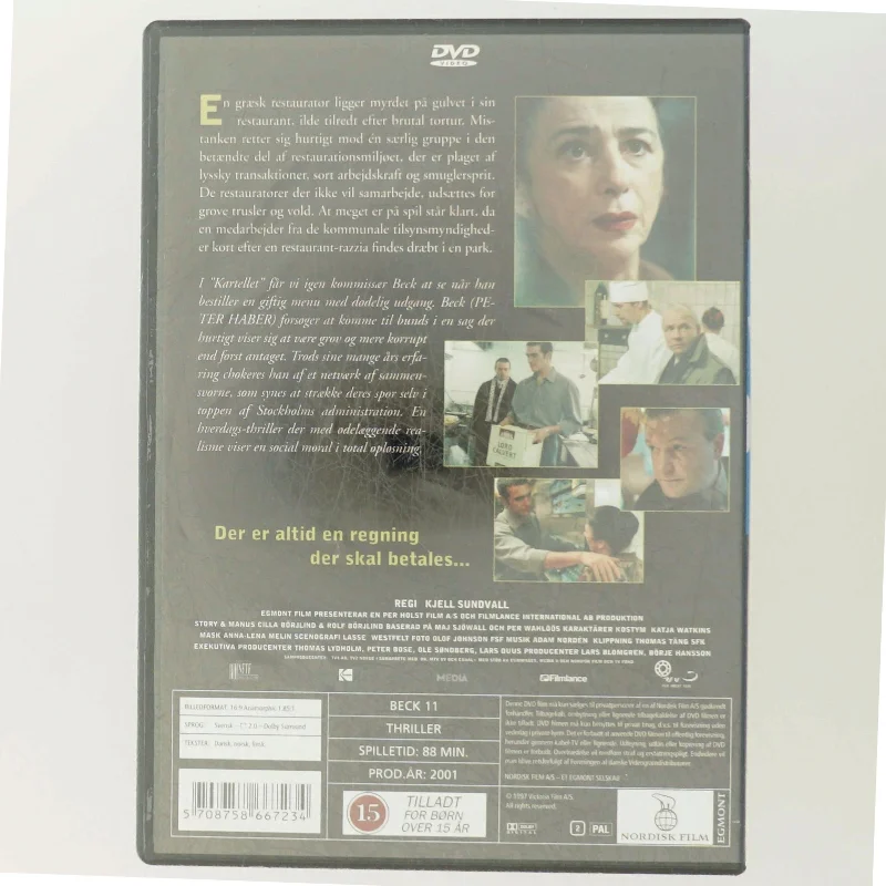 Beck - Kartellet DVD fra Nordisk Film