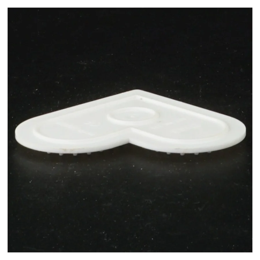 Hjerteformet Perleplade fra Hama (str. 9 x 8 cm)