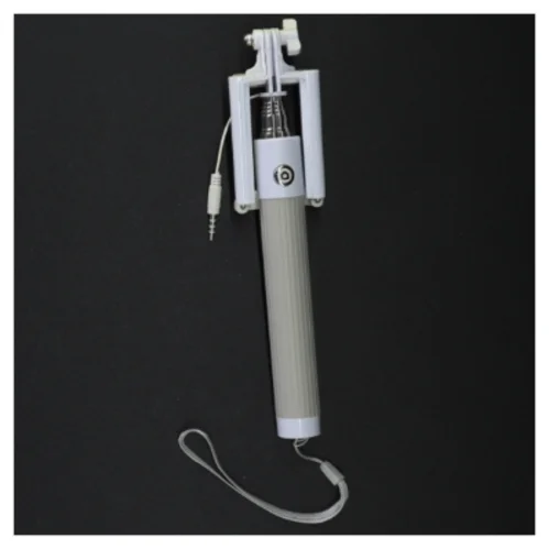 Selfie-stick med kabel (str. 29 cm til 87 cm)