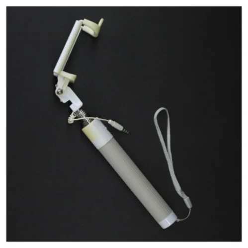 Selfie-stick med kabel (str. 29 cm til 87 cm)