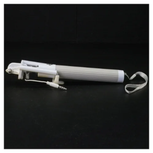 Selfie-stick med kabel (str. 29 cm til 87 cm)