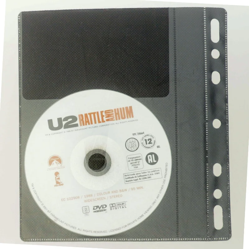 U2 Rattle and Hum DVD fra Paramount Pictures