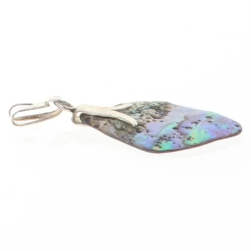 Abaloneskalssmykke (str. 5,2 x 2,9 cm)