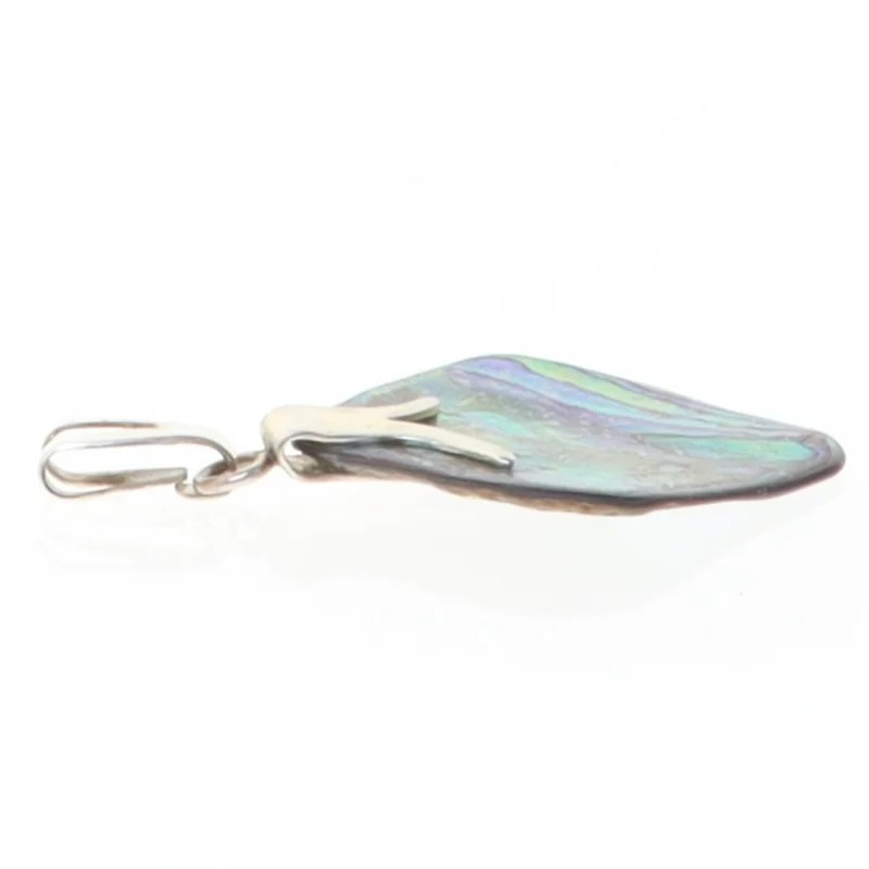 Abaloneskalssmykke (str. 5,2 x 2,9 cm)