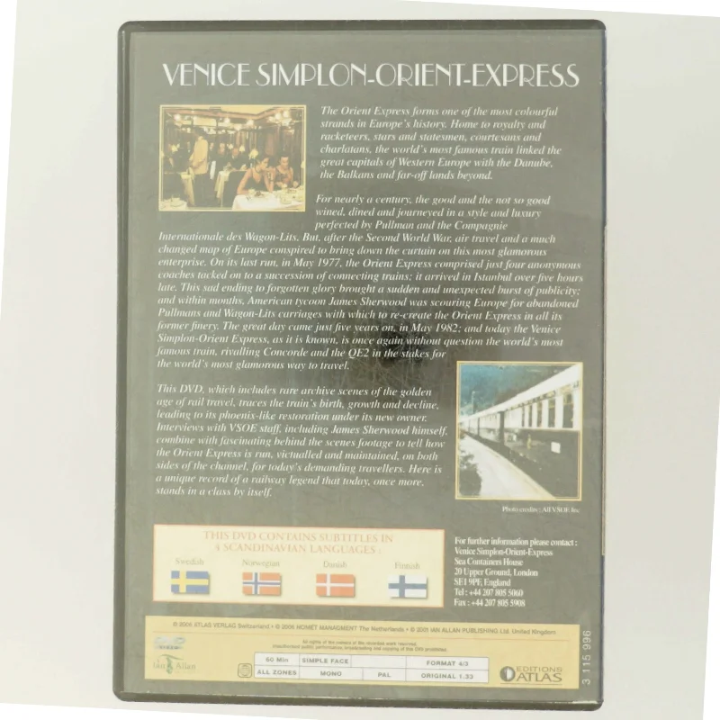 Venice Simplon-Orient-Express DVD
