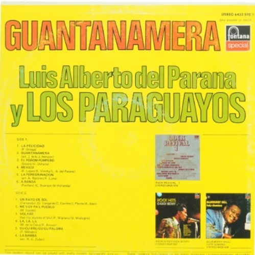 Luis Alberto del Parana & Los Paraguayos - Guantanamera LP