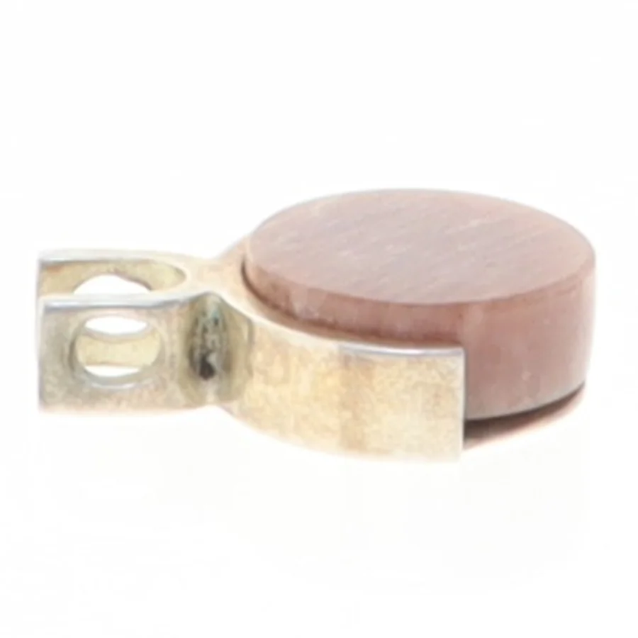 Rundt vedhæng til halskæde (str. 2,6 x 2 x 0,8 cm)