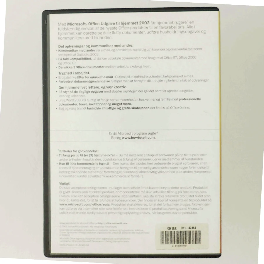 Microsoft Office Hjemmeudgave 2003 fra Microsoft