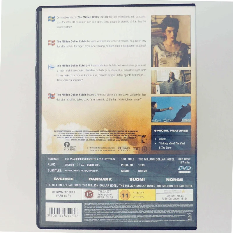 The Million Dollar Hotel DVD