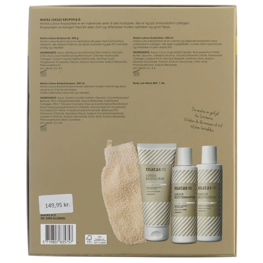 Matas luksus kropspleje sæt fra Matas (str. 24x30,5 cm)