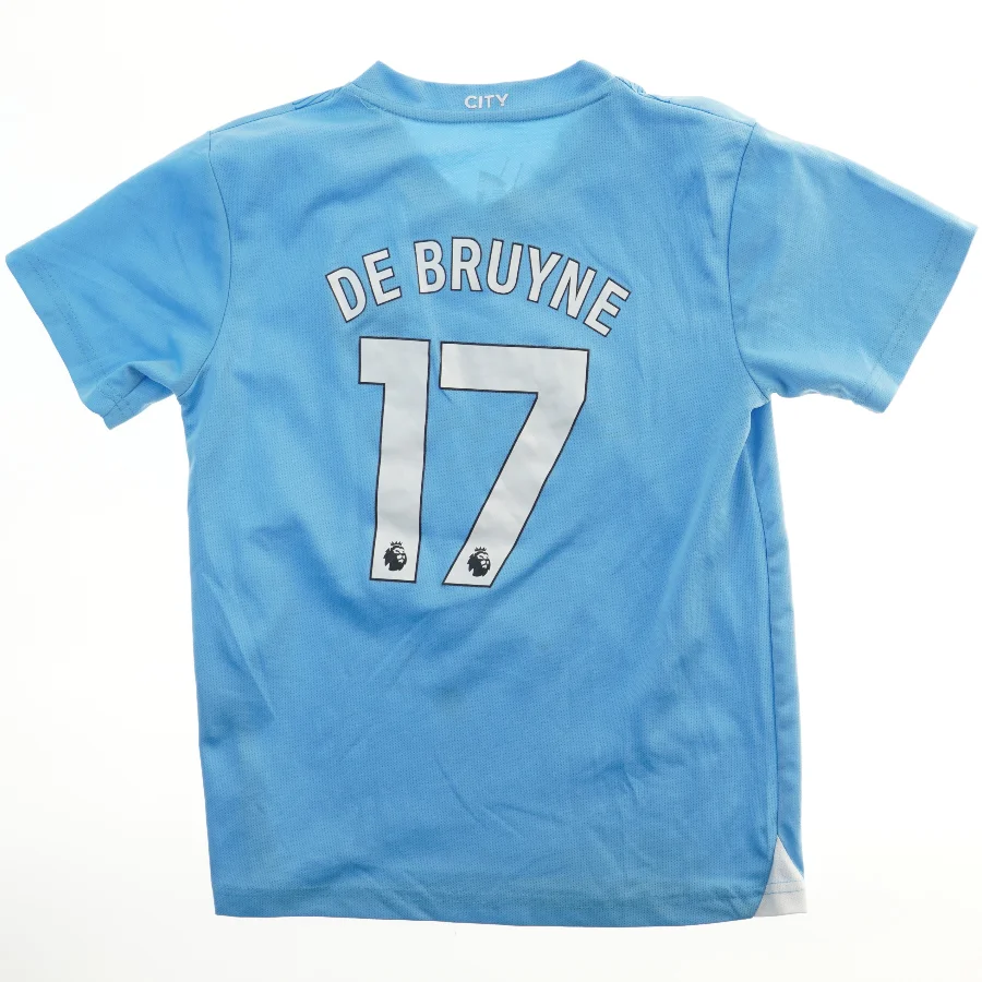 Fodboldtrøje med De Bruyne 17 (str. 152)
