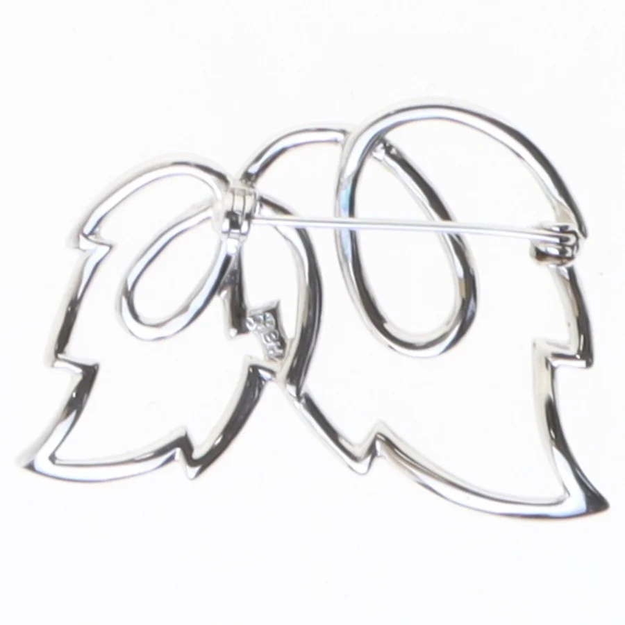 Sølv broche (str. 4,5 cm)