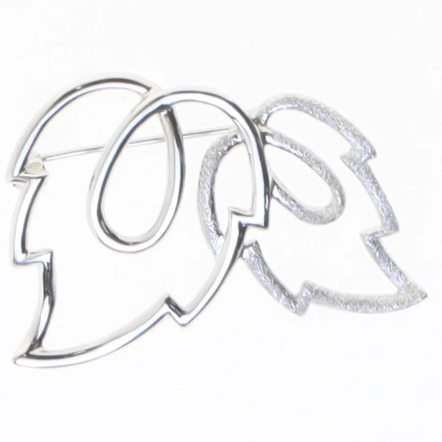 Sølv broche (str. 4,5 cm)