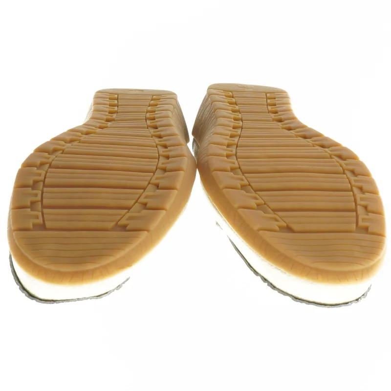 Guld loafers i størrelse 41 (str. 41 )