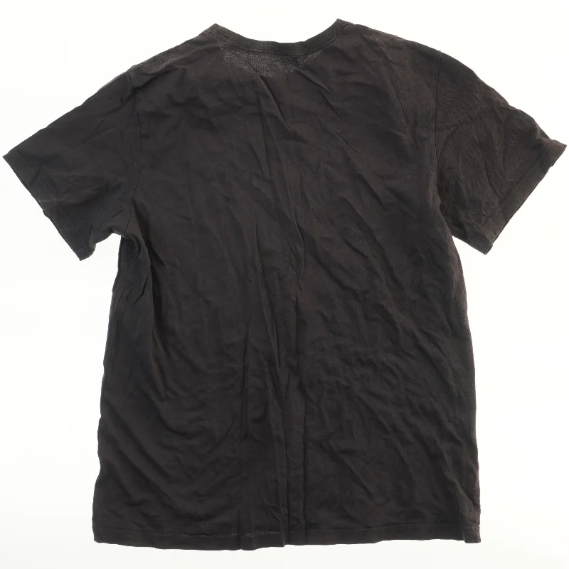 Sort T-shirt med gaming motiv (str.  bryst 47 cm, længde 64 cm)