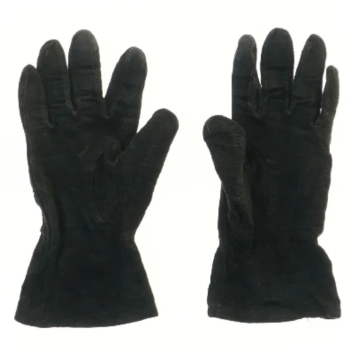 Sorte ruskindshandsker (str. 25 cm)