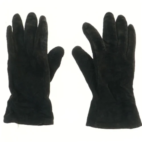 Sorte ruskindshandsker (str. 25 cm)