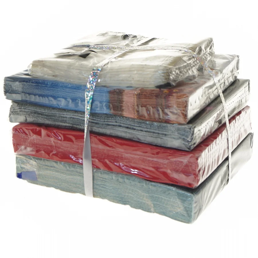 Pakke med juleservietter (str. 12x12 og 16x16 cm)