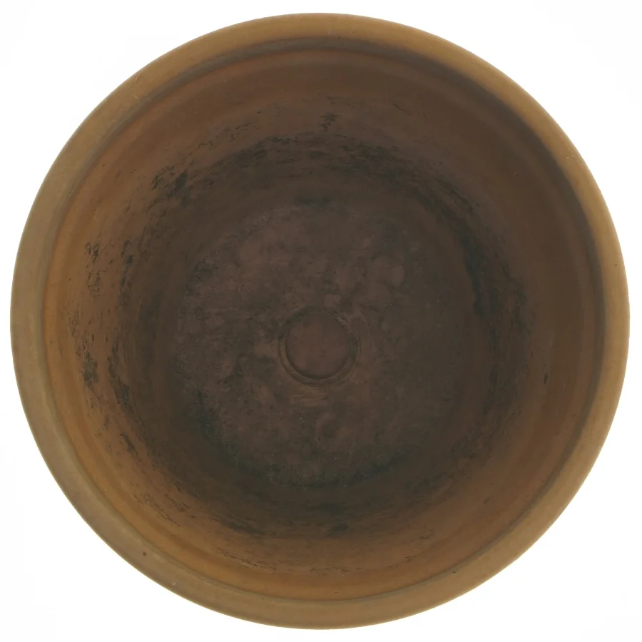 Terracotta potte med underkop (str. 16x14 cm)