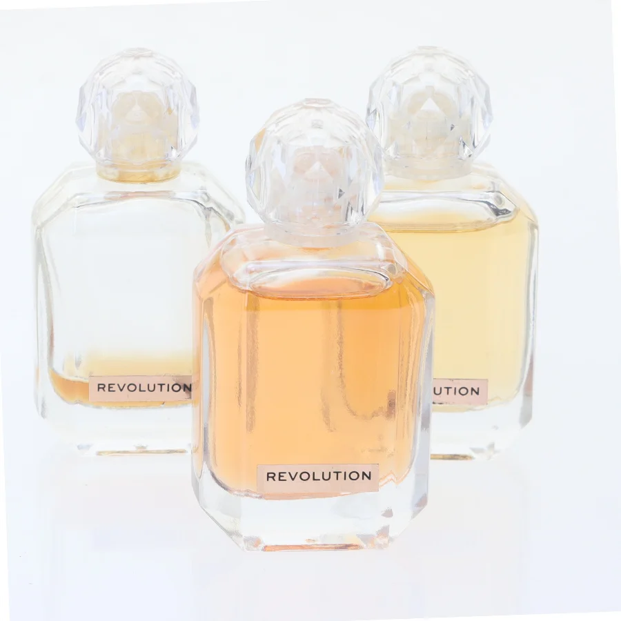 Sæt med 3 Revolution parfume flasker fra Revolution (str. 3 stk 6 cm)
